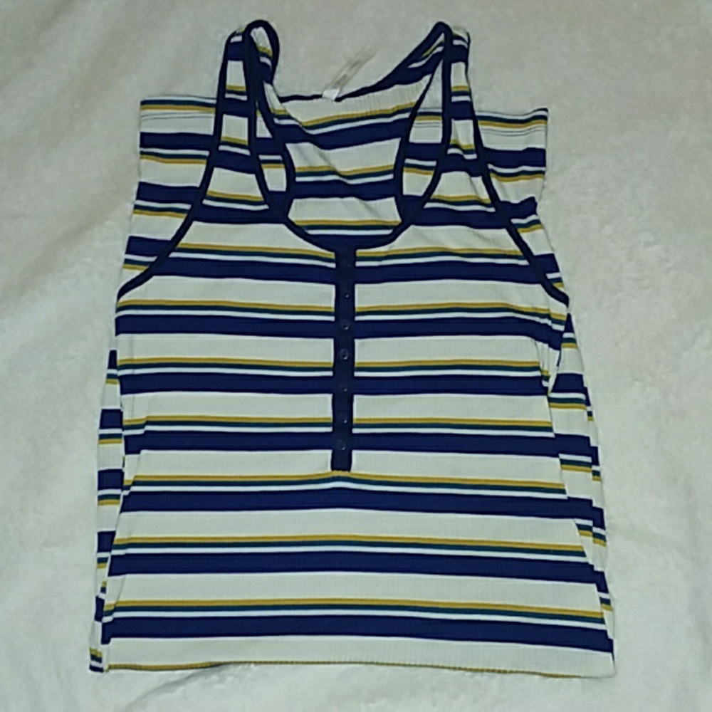 Color Thread Striped Dress